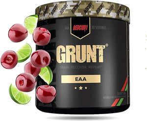 Grunt EAAs, Cherry Lime - Sugar Free, Keto Friendly Essential Amino Acids - Post Workout Powder Containing 9 Amino Acids to Help Train, Recover, Repeat (30 Servings) in Pakistan