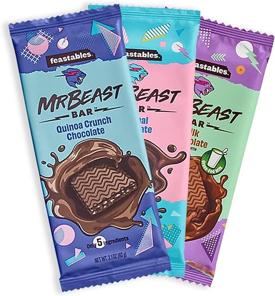 Beast Bar Milk Chocolate, Original Chocolate, Quinoa Chocolate Feast Bars [3-Pack] in Pakistan in Pakistan