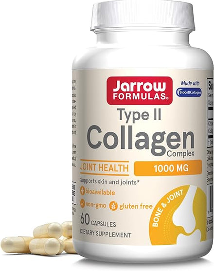 Jarrow Formulas Type II Collagen Complex 1000 mg Supplements, Supports Skin and Joint Health, 60 Capsules, 30 Day Supply in Pakistan