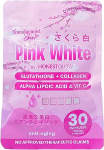 Transformed Skin Pink White Glutathione + Collagen Capsules, 30 Count in Pakistan