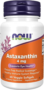 Supplements, Astaxanthin 4 mg, features Zanthin®, Supports Eye Health*, 60 Veg Softgels in Pakistan