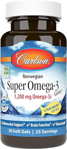 Super Omega-3 Gems, 1200 mg Omega-3s, Norwegian, Cardiovascular Support, Brain Function & Vision Health, 50 soft gels in Pakistan
