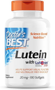 Lutein Featuring Lutemax, Non-GMO, Gluten Free, Soy Free, Eye Health, 20 mg, 180 Softgels in Pakistan