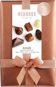 Neuhaus Belgian Chocolate Classic Ballotin 1/2 lb Assorted Chocolates - 18 Pieces Assorted Milk, White & Dark Chocolate Pralines – Gift Box for Chocolate Lovers in Pakistan