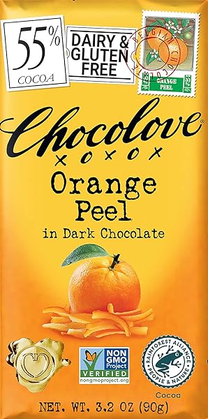 Chocolove Orange Peel in Dark Chocolate, 55%  in Pakistan