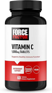 FORCE FACTOR Vitamin C 1000mg Immune Support Supplement, Vitamin C Supplement Immunity Vitamins Plus Antioxidant Support, Premium Quality, Vegan, 60 Vitamin C Tablets in Pakistan