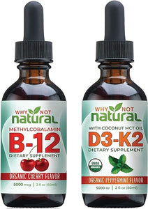 Why Not Natural Organic Vitamin B12 and Vitamin D3 K2 Liquid Drops in Pakistan