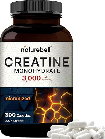 Creatine Monohydrate 3,000mg Per Serving, 300 Capsules – Micronized – Unflavored Creatine Pills – Support Pre Workout & Healthy Muscle – Easily Absorbed, Easy to Swallow (50 Servings) in Pakistan