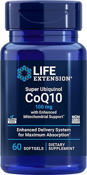 Super Ubiquinol CoQ10 with Enhanced Mitochondrial Support, ubiquinol CoQ10, shilajit, potent heart health & cellular energy production support, ultra-absorbable, gluten-free, 60 softgel in Pakistan in Pakistan