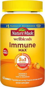 Nature Made Wellblends ImmuneMAX Gummies, Vitamin C 1000mg + Zinc, Selenium, & Vitamin D3 5000 IU, Immune Support Supplement, 42 Gummies in Pakistan