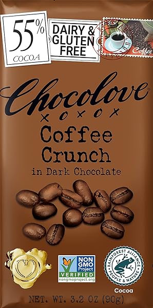 Chocolove Coffee Crunch in Dark Chocolate, 55 in Pakistan