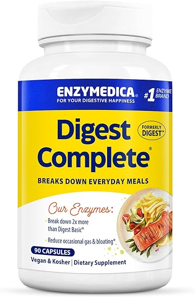 Digest, Full-Range, Everyday Digestive Enzymes, Offers Fast-Acting Gas & Bloating Relief, 90 Count in Pakistan