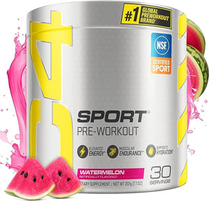 C4 Sport Pre Workout Powder Watermelon - Pre Workout Energy with Creatine + 135mg Caffeine and Beta-Alanine Performance Blend - NSF Certified for Sport 30 Servings in Pakistan