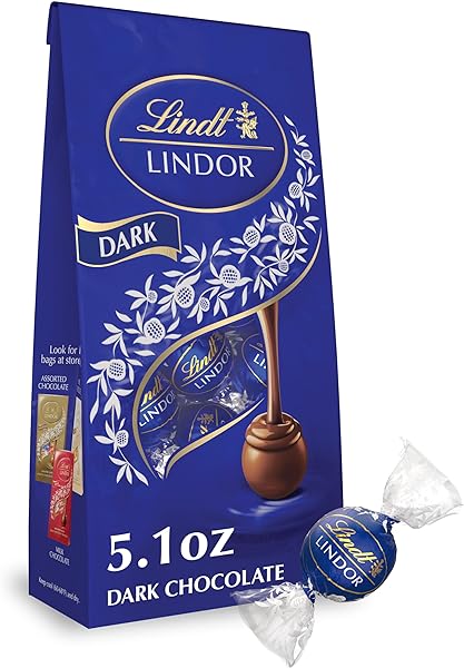 LINDOR Dark Chocolate Truffles, Dark Chocolate Candy with Smooth, Melting Truffle Center, Perfect for Mother’s Day Gifting, 5.1 oz. Bag (6 Pack) in Pakistan in Pakistan