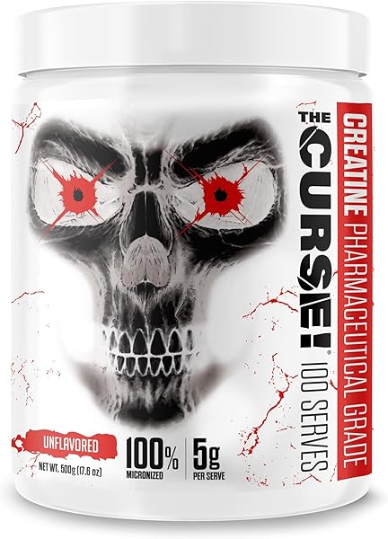 The Curse! Creatine Monohydrate Powder 500g 5g Per Serve Pure Micronized Creatine 100 Servings (17.6oz) in Pakistan