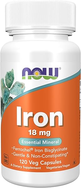 Supplements, Iron 18 mg, Non-Constipating*, Essential Mineral, 120 Veg Capsules in Pakistan