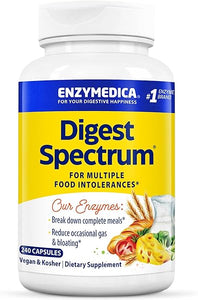 Digest Spectrum, Digestive Enzymes for Multiple Food Intolerances, Offers Fast-Acting Gas & Bloating Relief, 240 Count in Pakistan