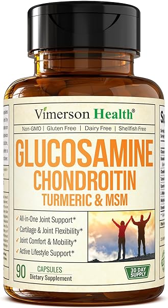 Glucosamine Chondroitin MSM Turmeric Boswellia - Joint Support Supplement. Antioxidant Properties. Helps with Inflammatory Response. Occasional Discomfort Relief for Back, Knees & Hands. 90 Capsules in Pakistan in Pakistan