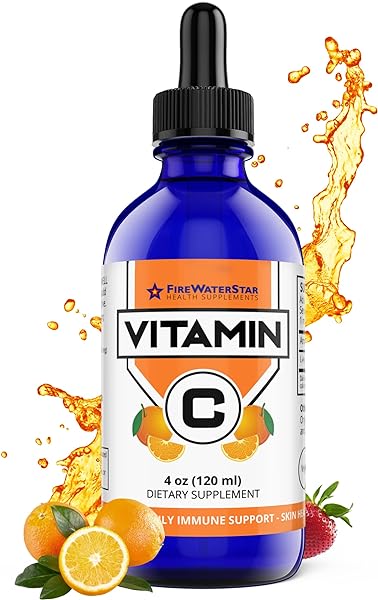 Liquid Vitamin C Drops - VIT C - 99% Pure Ascorbic Acid - for Adults and Kids - Organic, Non-GMO, Vegan - Bioactive Vitamin C Liquid Supplement - Skin Health, Immune Support, Antioxidants - 4oz in Pakistan in Pakistan