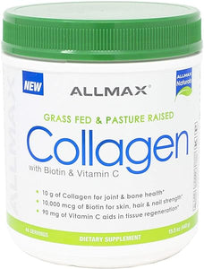 Grass Fed & Pasture Raised Collagen with 10,000 mcg Biotin + 90 mg Vitamin C, 15.5 oz (440 g) in Pakistan
