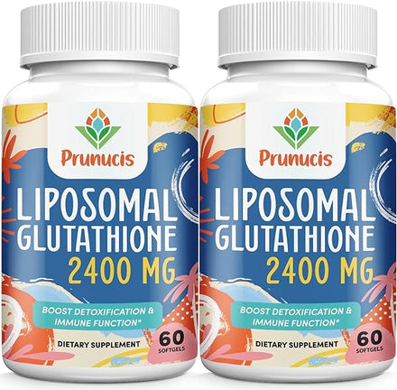2400MG Liposomal Glutathione, Reduced L-Glutathione, Glutathione Supplement with Vitamin C, Master Antioxidants, Enhanced Absorption - Non GMO Antioxidant Supplements, Immune System, 120 Softgels in Pakistan