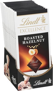 Lindt EXCELLENCE Roasted Hazelnut Dark Chocolate Bar with Roasted Hazelnut Pieces,Chocolate Candy for Christmas and Holidays. 3.5 oz. (12 Pack) in Pakistan