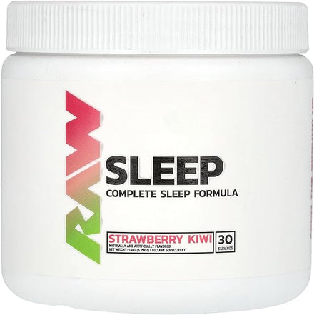 Natural Sleep Aid Supplement - Relaxation Enhancer & Mood Support with Melatonin, Magnesium, Zinc, L-Tryptophan & Lemon Balm Extract to Relax & Calm The Mind & Body - 30 Servings, Strawberry Kiwi in Pakistan
