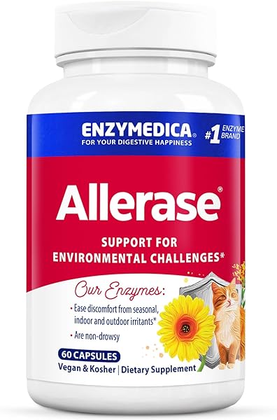 Allerase, Non-Drowsy Enzyme Supplement to Help Relieve Seasonal Mucus Buildup, 60 Count in Pakistan