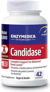 Candidase, 42 Capsules, Enzyme Supplement to Support a Healthy Balance of intestinal Flora, Vegan, 21 Servings (FFP) in Pakistan