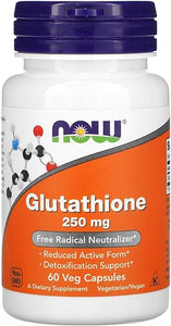 NOW Supplements, Glutathione 250 mg, Detoxification Support*, Free Radical Neutralizer*, 60 Veg Capsules in Pakistan