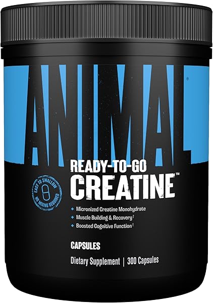 Animal Micronized Creatine Monohydrate Capsules - 300 Caps, 2500mg per Serving for Muscle Growth, Strength, and Endurance in Pakistan