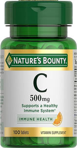 Nature's Bounty Vitamin C Tablets, Vitamin Supplement, Supports a Healthy Immune System, 500mg, 100 Count in Pakistan