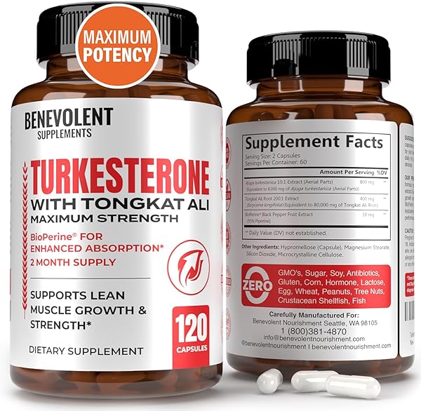 Turkesterone 8,000mg [Highest Purity] + BioPe in Pakistan