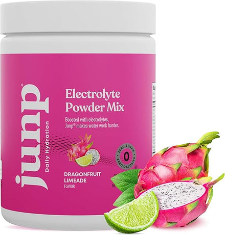 JUNP Electrolytes Powder No Sugar No Carbs - Exotic Tropical Dragonfruit Limeade Drink Mix - Potassium & Salt Electrolyte Hydration Powder Zero Calorie Sugar Free Electrolyte Powder, Keto, 90 Servings in Pakistan