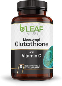 Pure Fusion of Liposomal Glutathione & Vitamin C Capsules - Better Absorption, Age-Defying Antioxidant for Immune Boost & Radiant Skin Health - Natural & Organic - 60 Count in Pakistan