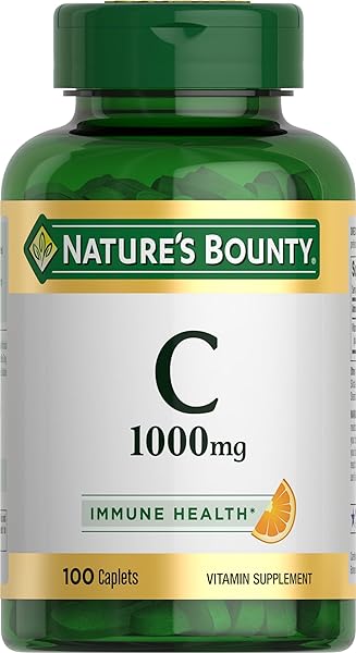 Nature's Bounty Vitamin C 1000mg, Immune Support Supplement, Powerful Antioxidant, 1 Pack, 100 Caplets in Pakistan