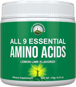 All 9 Essential Amino Acids Powder with 26 Clinical Studies. EAAs 32X Effective vs BCAA / BCAAS Branched Chain Aminos. Pre or Post Workout EAA Supplement for Energy and Muscle Growth. Lemon Lime in Pakistan