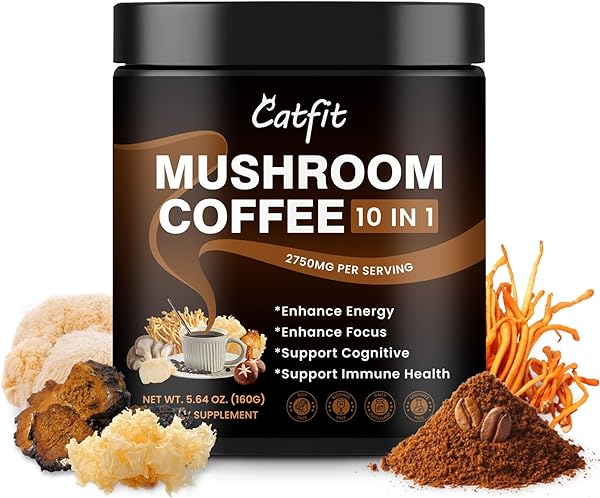 Mushroom Coffee Powder, 10 Mushroom Blend- Li in Pakistan