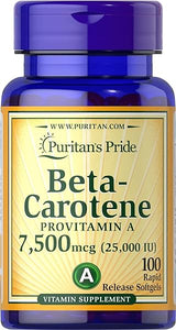 Beta Carotene for Immune and Eye Health to Support a Healthy Immune System 100 Softgels in Pakistan