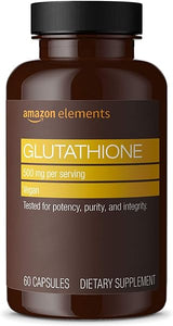 Amazon Elements Glutathione, 500mg, 60 Capsules, 2 month supply (Packaging may vary) in Pakistan