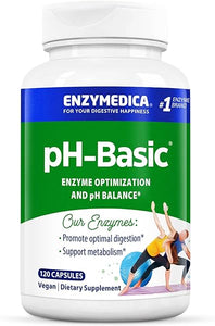 pH-Basic, Includes Digestive Enzymes, Nutrients & Herbs, Supports Healthy Digestion & pH Balance, 120 Count in Pakistan