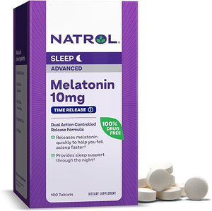 Advanced Sleep Melatonin 10mg, Dietary Supplement for Restful Sleep, Time Release Melatonin Tablets, 100 Time-Release Tablets, 100 Day Supply in Pakistan