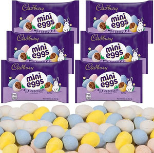 Cadbury Easter Mini Eggs Milk Chocolate, Celebrate with Irresistible Cadbury Chocolate Easter Candy, Indulge in the Classic Cadbury Mini Eggs, Perfect for Easter Egg Hunts, 1.5 Oz 6 bags in Pakistan