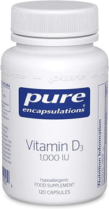 Pure Encapsulations Vitamin D3 25 mcg (1,000 IU) - Supplement to Support Bone, Joint, Breast, Heart, Colon & Immune Health - with Premium Vitamin D - 120 Capsules in Pakistan