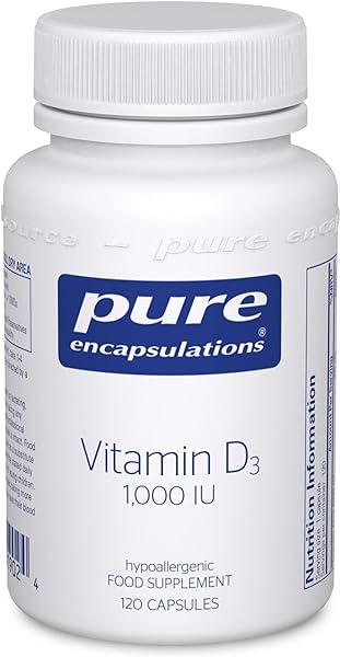 Pure Encapsulations Vitamin D3 25 mcg (1,000 IU) - Supplement to Support Bone, Joint, Breast, Heart, Colon & Immune Health - with Premium Vitamin D - 120 Capsules in Pakistan in Pakistan