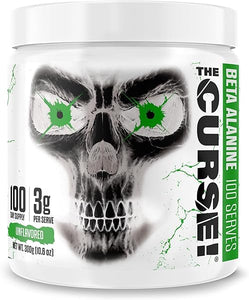 The Curse! Beta Alanine Powder - Unflavored, 100 Servings, 3g per Serving, GMP Compliant, Non-GMO, Made in The USA, Dietary Friendly in Pakistan