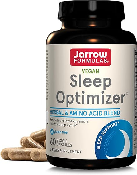 Jarrow Formulas Sleep Optimizer, Herbal and Amino Acid Blend, 60 Count, Up to a 30 Day Supply in Pakistan