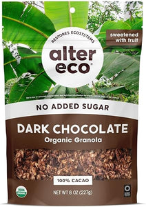 Dark Chocolate Granola, Healthy, Organic Breakfast & Snack, Naturally Sweetened with Fruit, Vegan, No Artificial Sugars or Additives, Regeneratively-Farmed Oats (Dark Chocolate - 3 Pack) in Pakistan