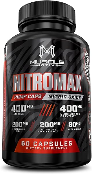 Nitric Oxide Booster with L-Arginine, L-Citrulline, Beta Alanine, AAKG - Non-GMO, Gluten-Free, Vegan - Pre-Workout Supplement for Muscle Growth, Stamina, Energy, Pumps, Vascularity - 60 Capsules in Pakistan in Pakistan