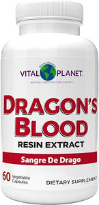 Dragon's Blood Resin Extract Croton Lechleri Sangre de Drago (Sangre de Grado) Digestive Health Supplement Sustainably Sourced from Amazon Rainforest of Peru, 500mg 60 Capsules in Pakistan